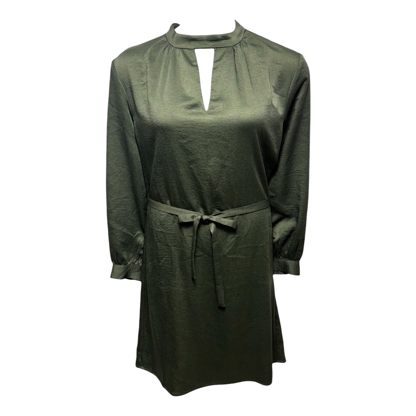 Belted Tunic Mini Dress By Ronen Chen In Green, Size: 6