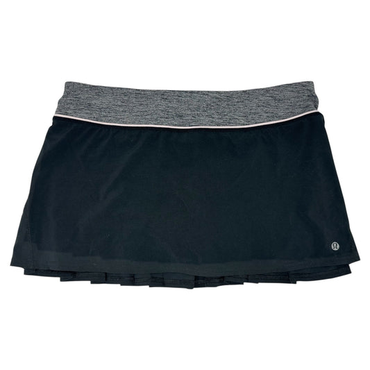 Athletic Skort By Lululemon In Black & Pink, Size: 8