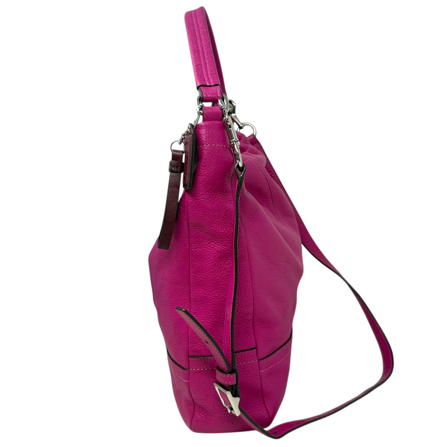 Park Pebbled Leather Hobo Designer By Coach, Size: Large