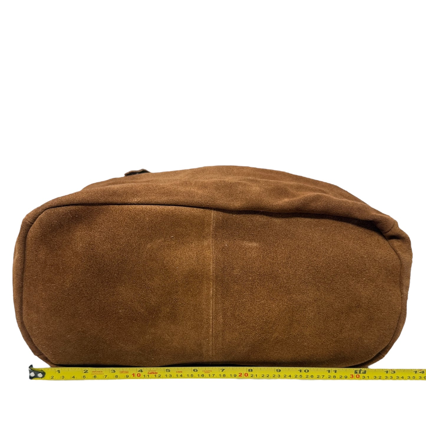 Westbound Suede Tote By Free People In True Brown, Size: Medium