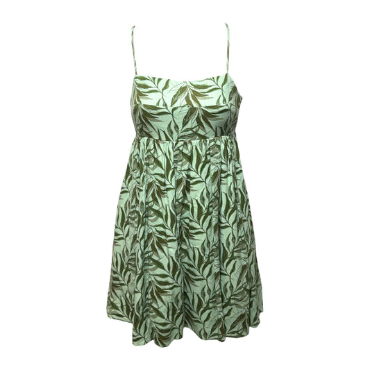 Alice Palm Print Mini Dress By Miami For Francesca’s In Green, Size: XS