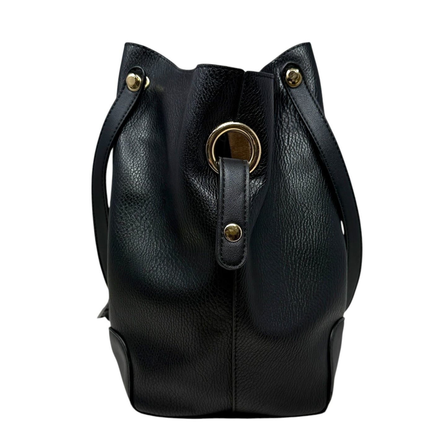 Squared Vegan Leather Tote Designer By Sondra Roberts, Size: Medium