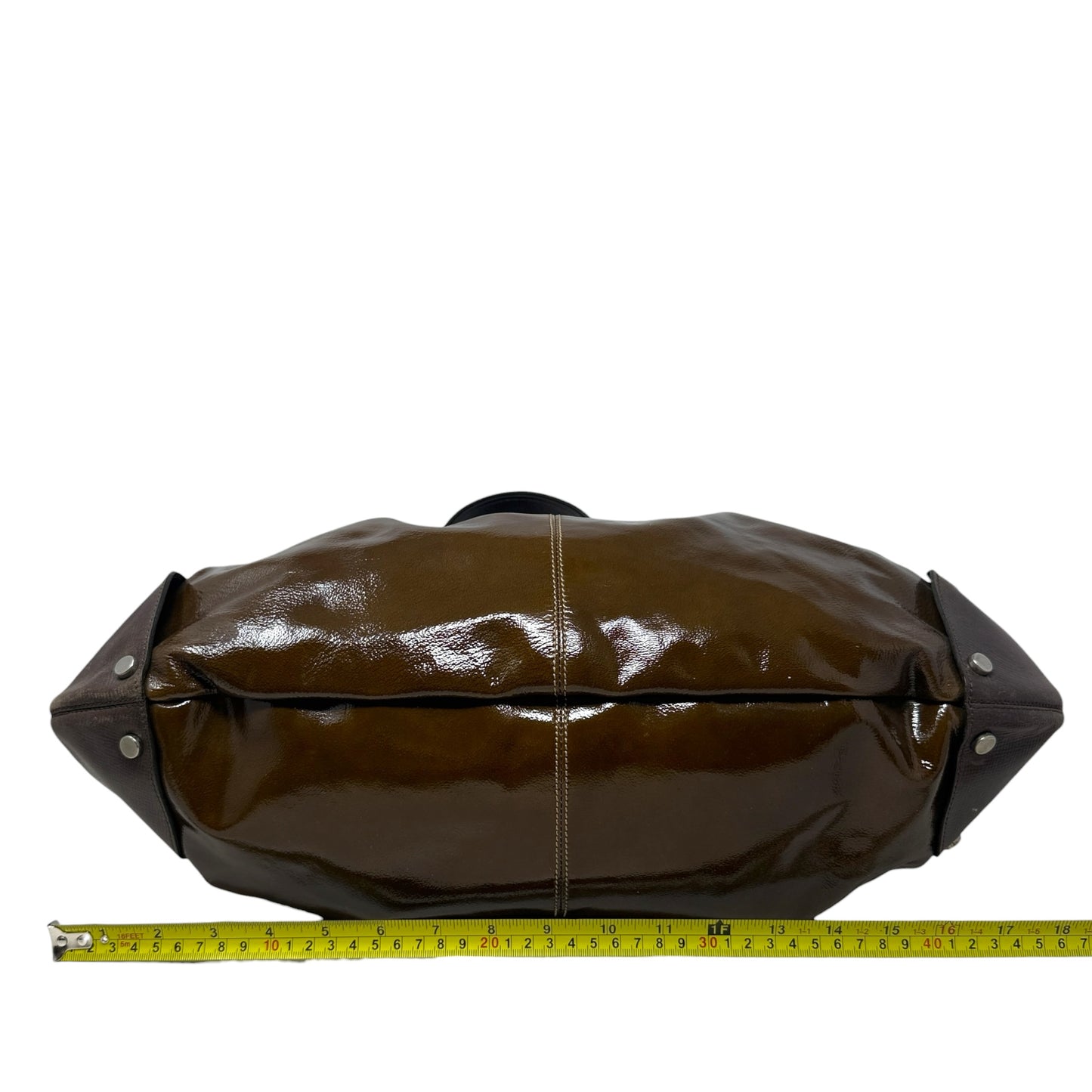 Patent Leather Balloon Bag Designer By Marni, Size: Large