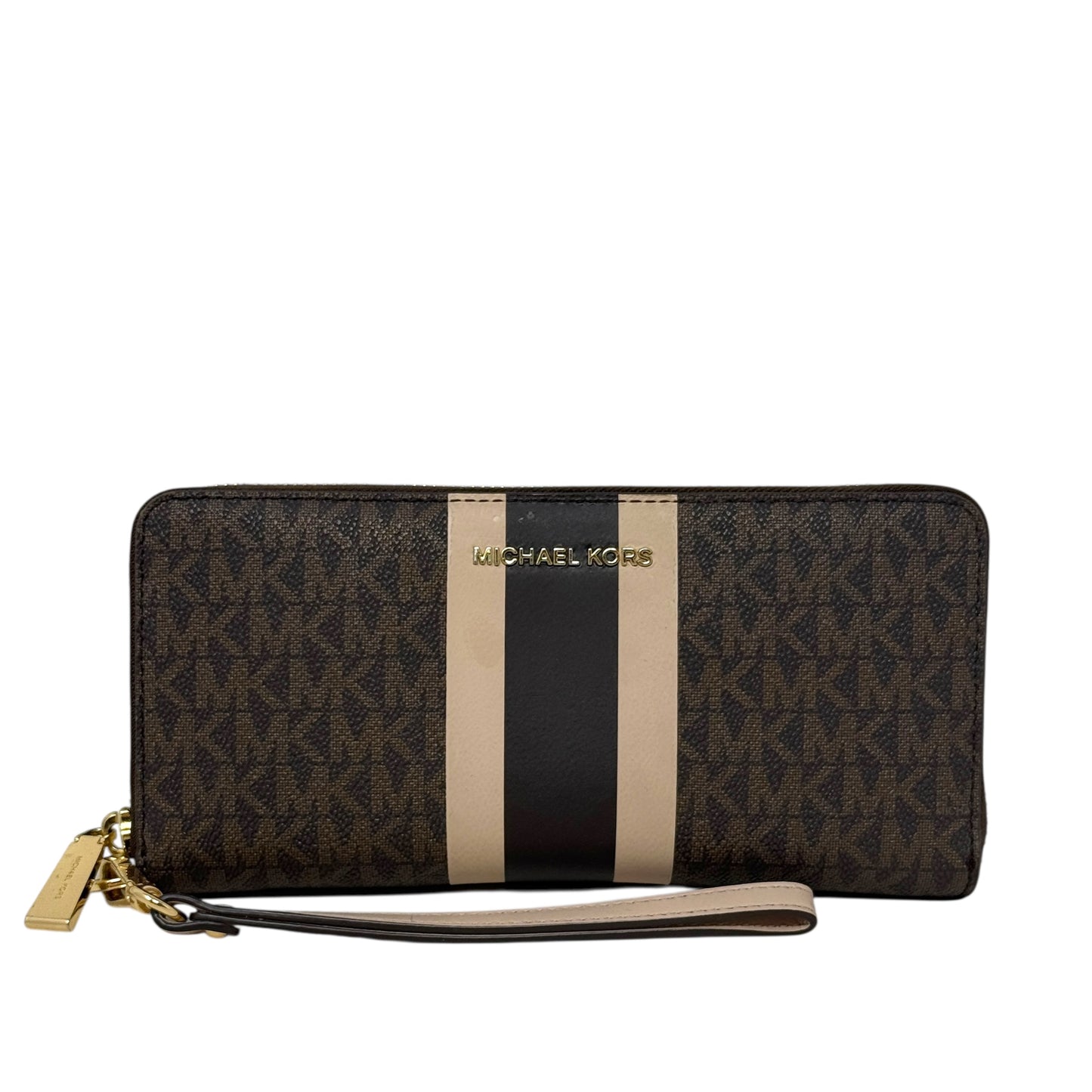 Jet Set Travel Continental Wallet Wristlet Designer By Michael Kors, Size: Large