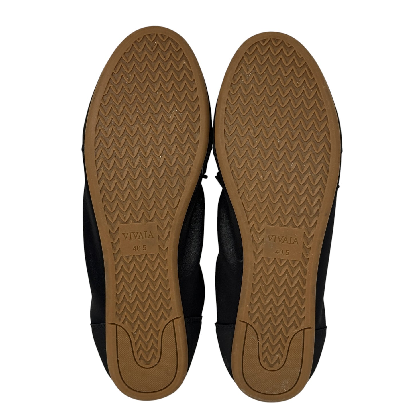 Yanka Round-Toe Satin Sneakerinas By Vivaia In Black, Size: 10.5