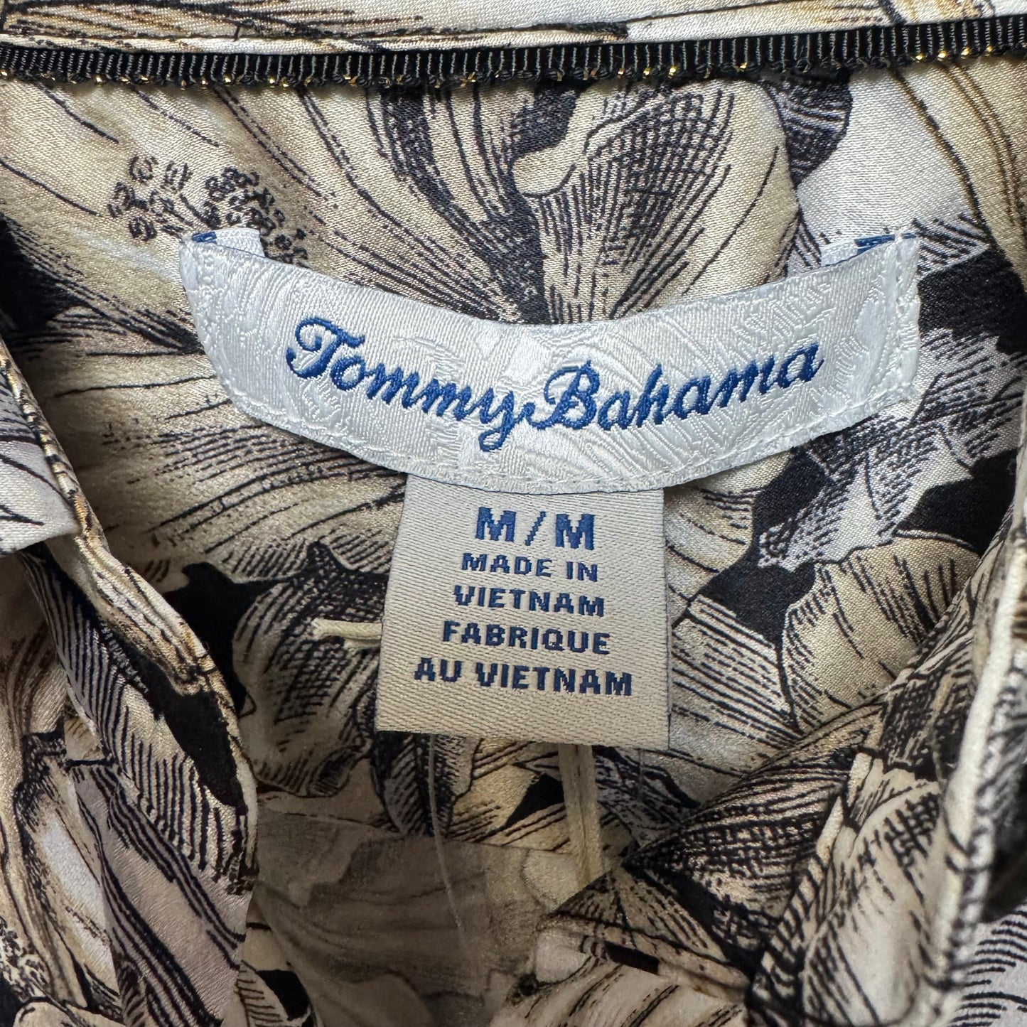 Grand Canal Silk Top Long Sleeve By Tommy Bahama In Floral Print, Size: M