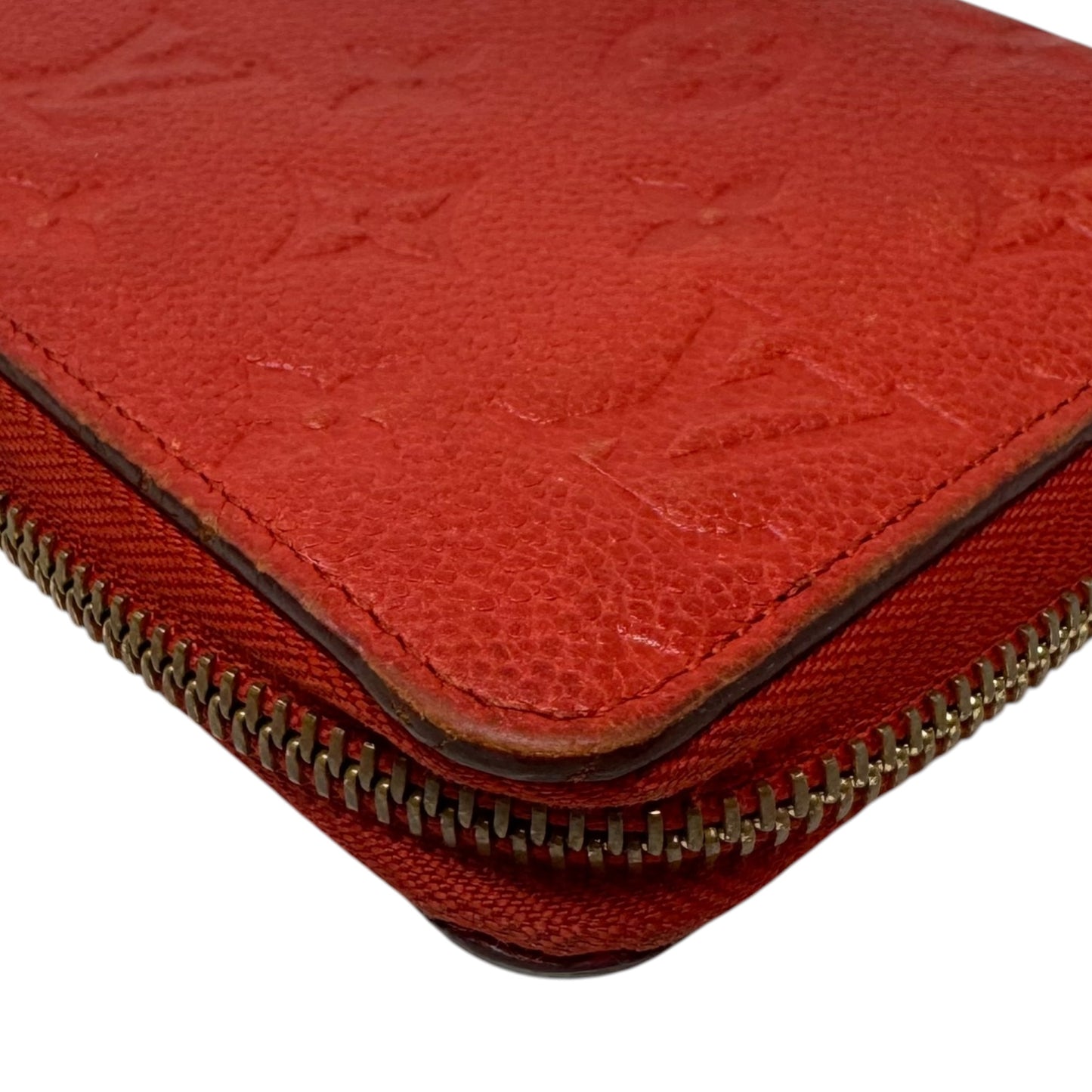 AS IS Monogram Empreinte Zippy Wallet Luxury Designer By Louis Vuitton, Size: Large