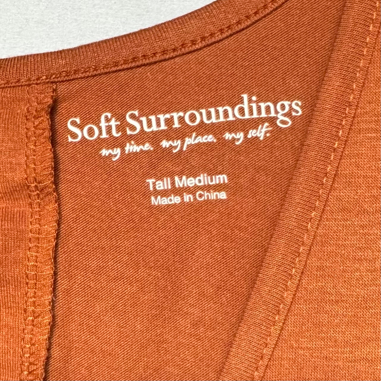 Jumpsuit By Soft Surroundings In Orange, Size: M TALL