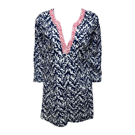 Dress Designer By Lilly Pulitzer In Blue & White, Size: Xs