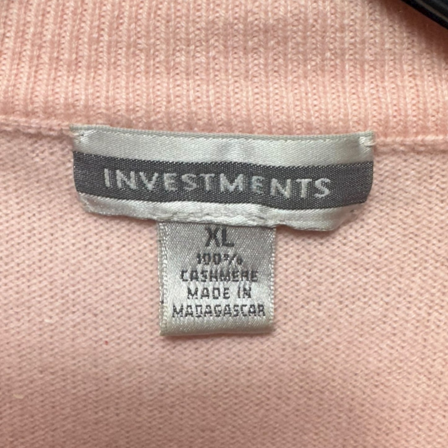 Cashmere Sweater By Investments In Pink, Size: XL