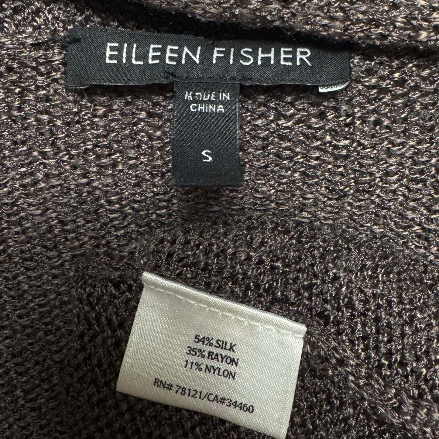 Silk Blend Bolero By Eileen Fisher In Brown, Size: M