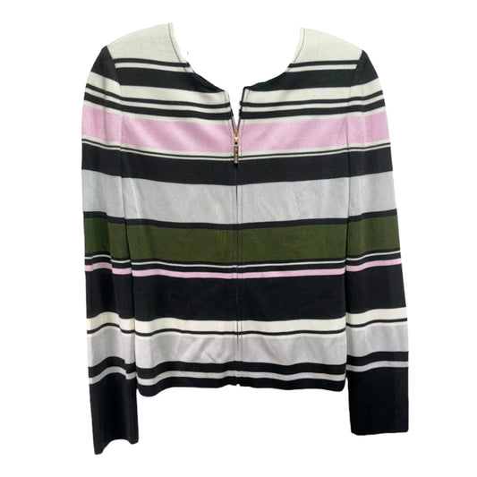 Striped Pattern Sweater Designer St John Collection, Size 0