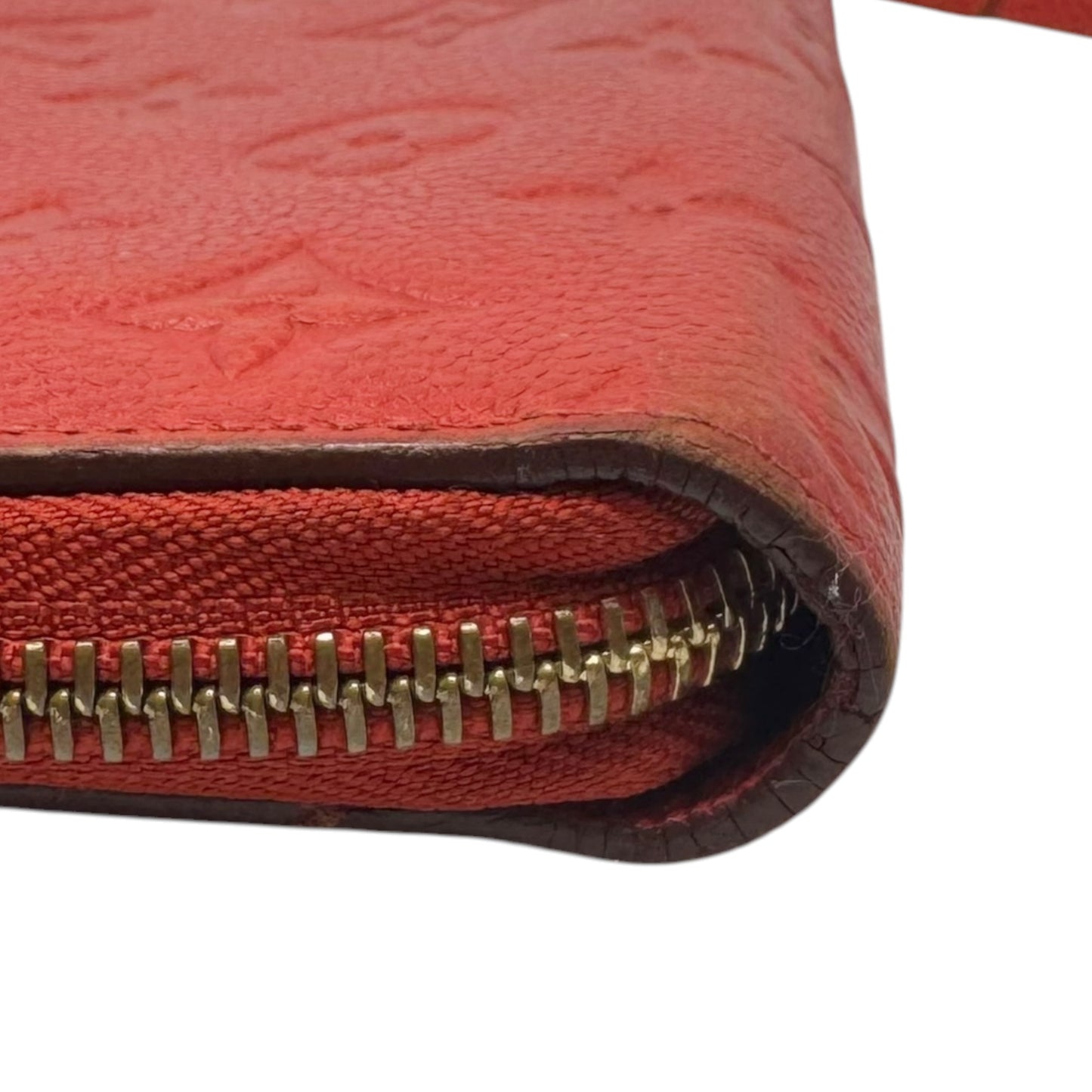 AS IS Monogram Empreinte Zippy Wallet Luxury Designer By Louis Vuitton, Size: Large