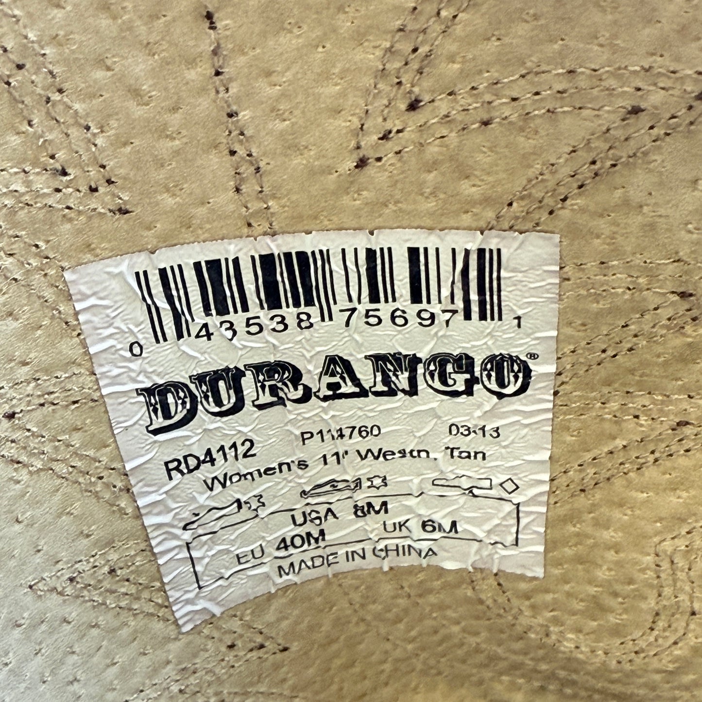 Classic Western Boots By Durango In Brown, Size: 8