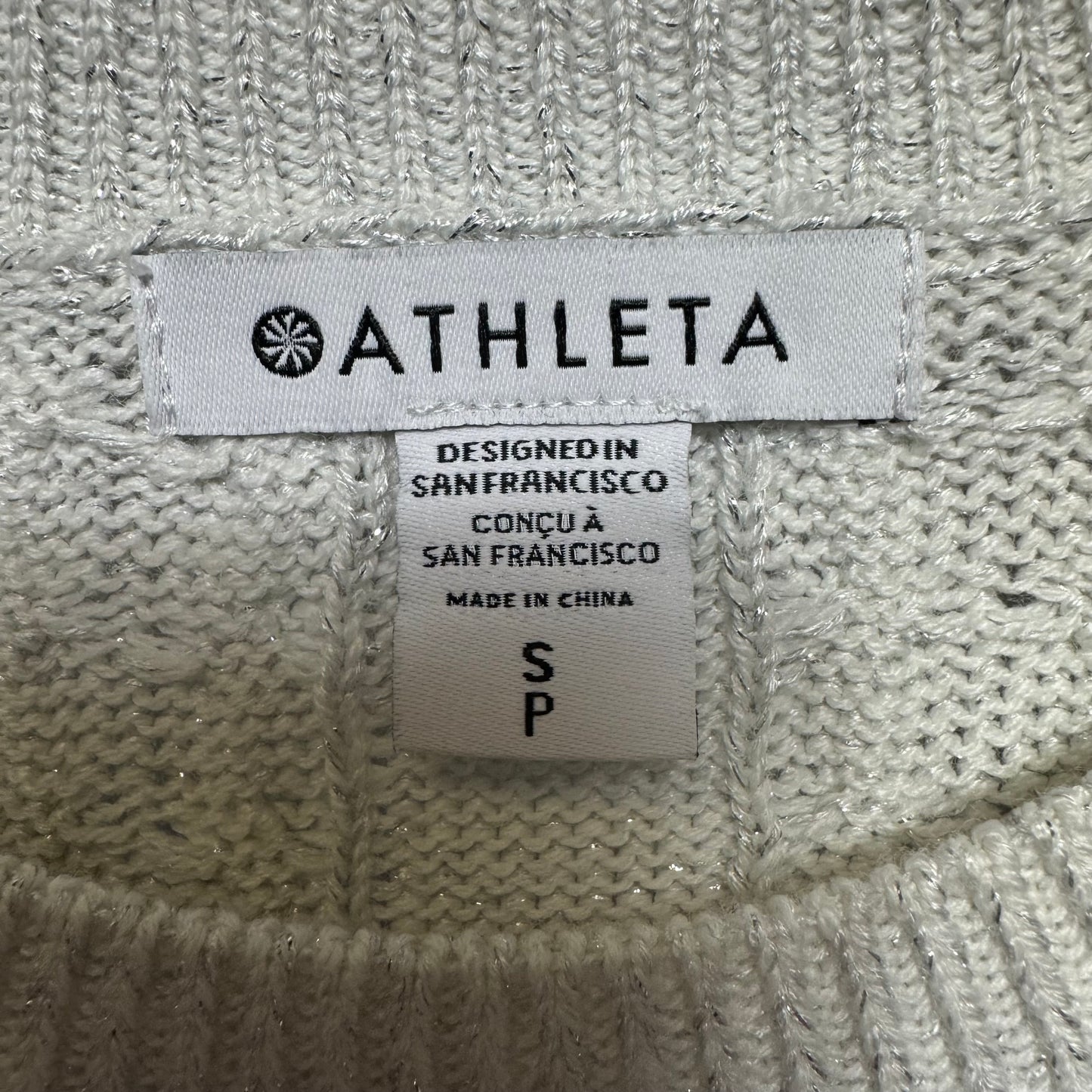 Sweater By Athleta In Silver, Size: S