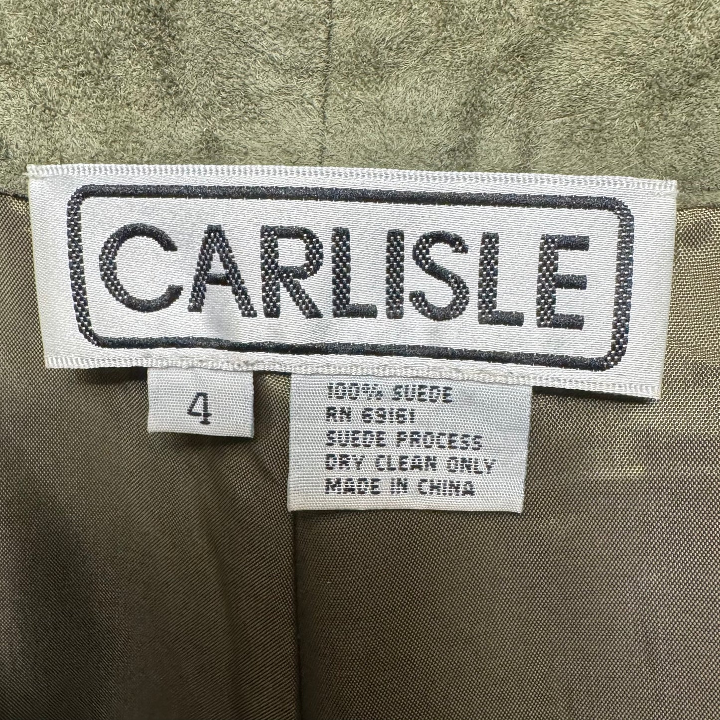 100% Suede Pants By Carlisle In Green, Size: 4