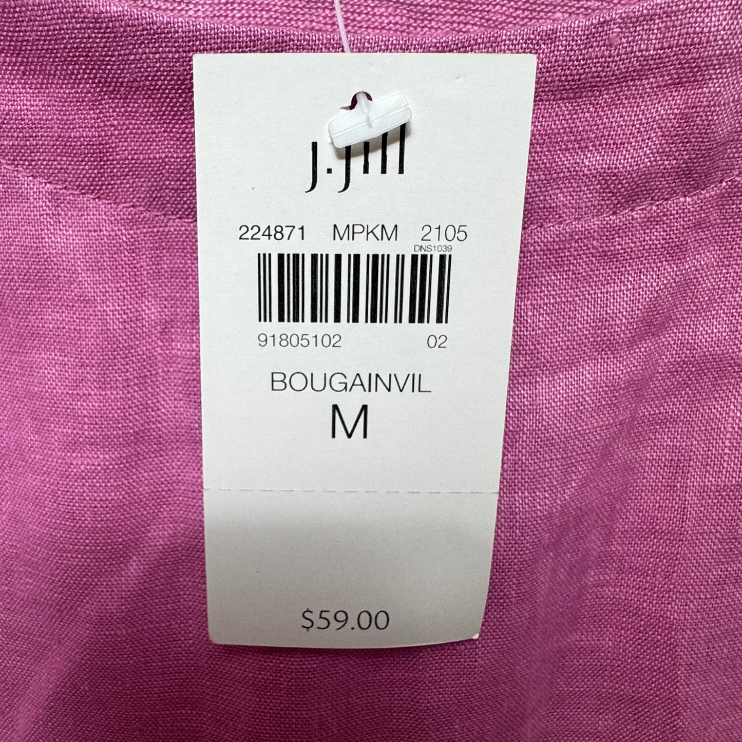 Linen Top Short Sleeve By J. Jill In Pink, Size: M
