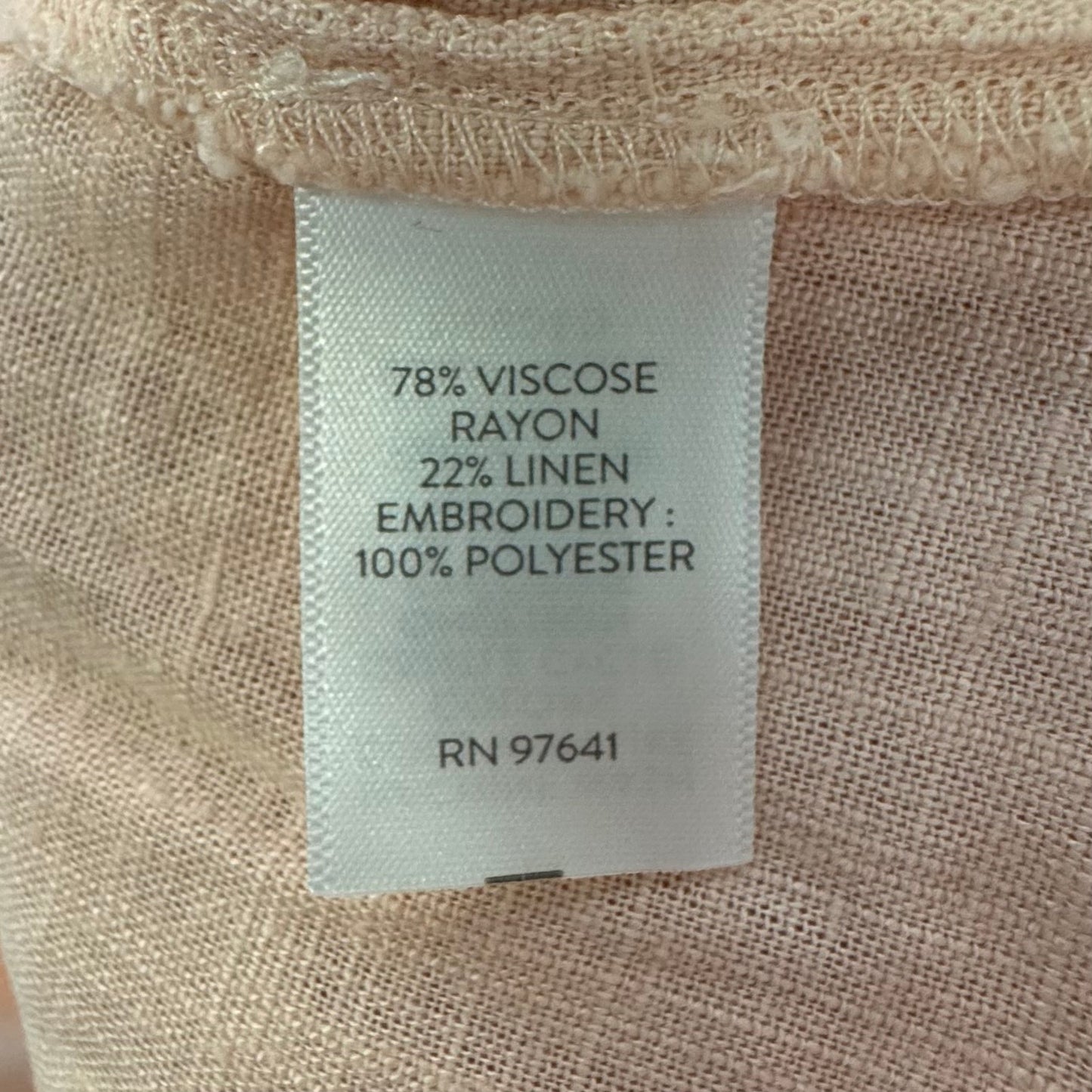 Top Short Sleeve By J. Jill In Peach, Size: Xl