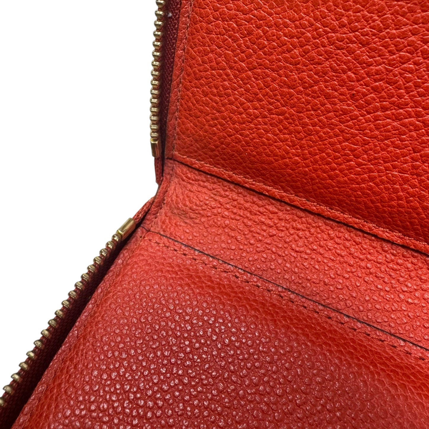 AS IS Monogram Empreinte Zippy Wallet Luxury Designer By Louis Vuitton, Size: Large