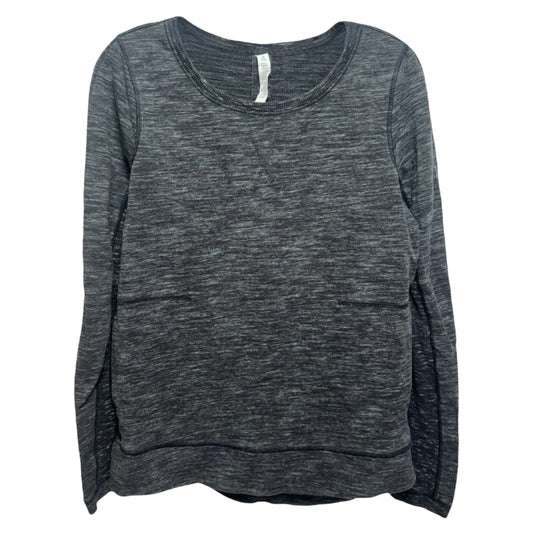 Exhalation Pullover II By Lululemon In Heathered Marled Black , Size: 6