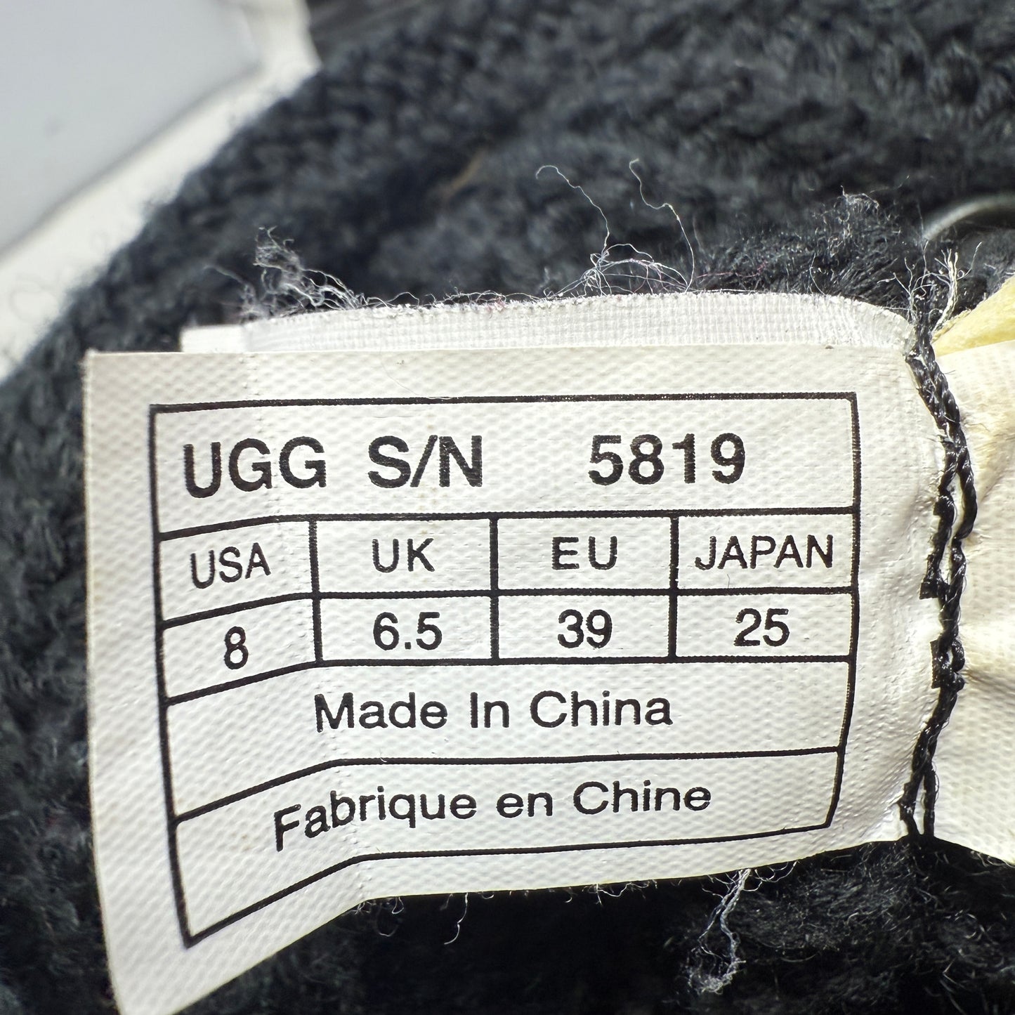 Classic Cardy Boots Designer By Ugg In Black, Size: 8