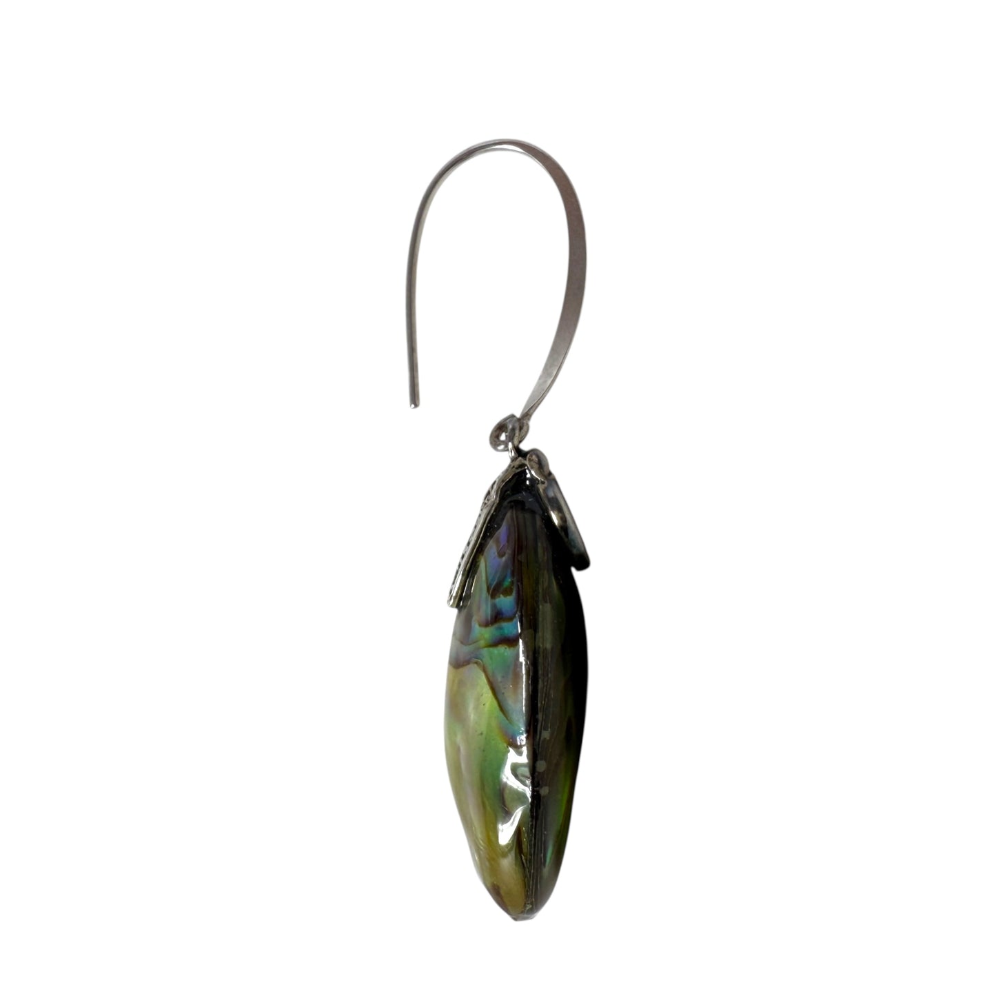 Thai Sterling Silver & Abalone Drop Earrings By CFJ