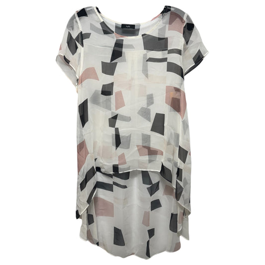 100% Silk Hi-Low Eliza Blouse By Ruti In Multi-colored, Size: 0
