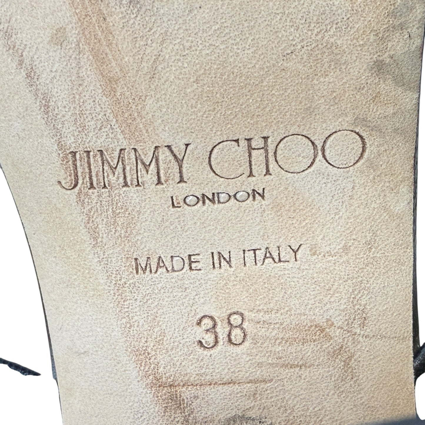 Matty Silver Studded Black Leather Mules Luxury Designer By Jimmy Choo In Black, Size: US 8/IT 38