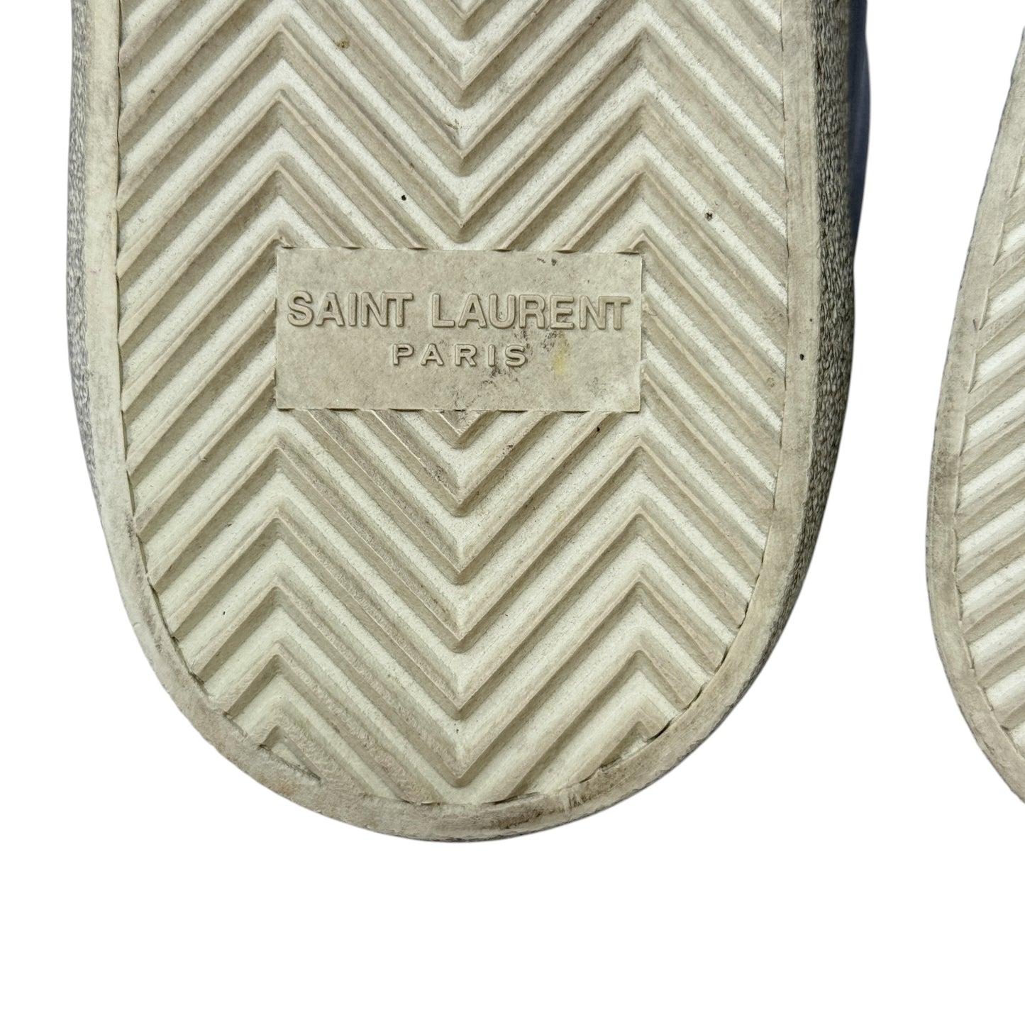 Court Classic SL/06 Sneakers Luxury Designer By Yves Saint Laurent In Silver, Size: 12 (IT 42)