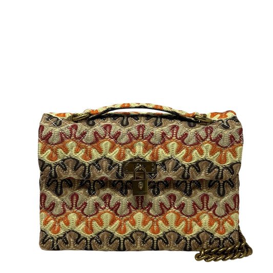 Brixton Embroidered Shoulder Bag Designer By Kurt Geiger, Size: Medium