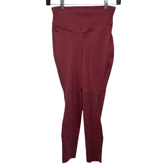 Athletic Leggings By Lululemon In Red, Size: 6