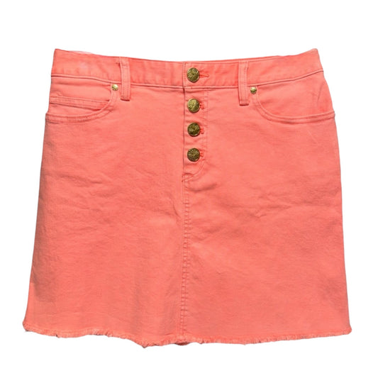 Kooper Skirt Papaya Punch Designer By Lilly Pulitzer In Orange, Size: 6