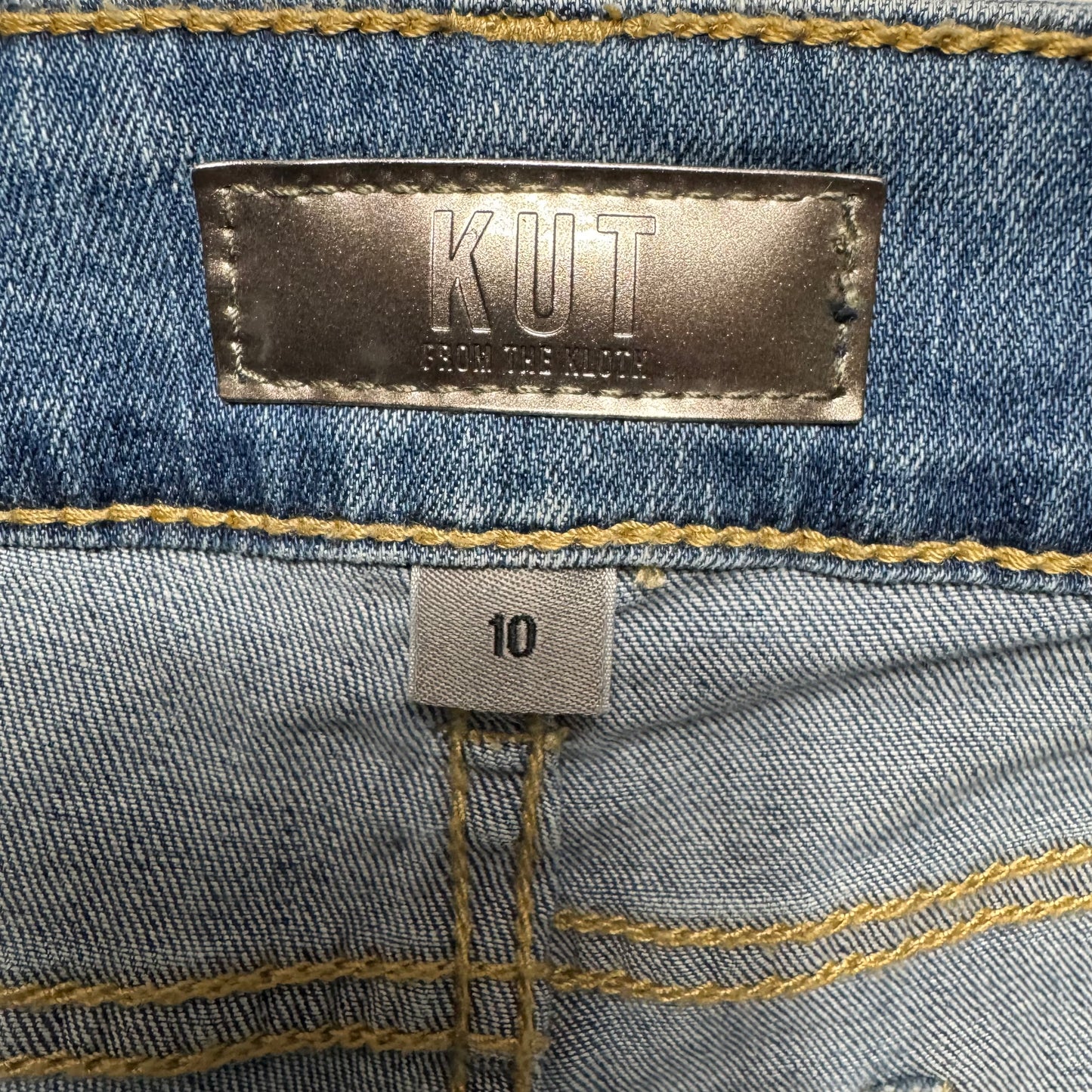 Natalie Boot Cut Jeans By Kut In Blue Denim, Size: 10