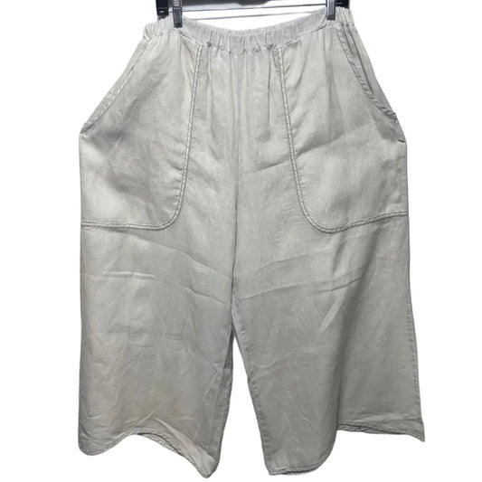 Pants Linen By cynthia ashby In Grey, Size: L