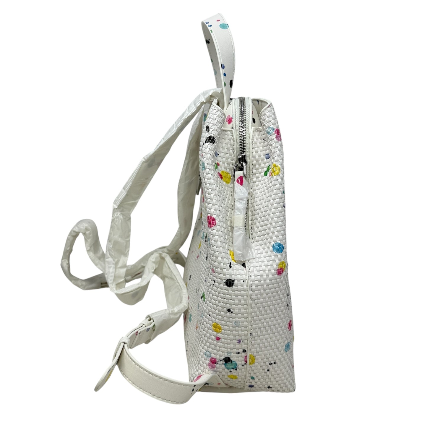 Summy Mini Backpack In Vintasplatter Braided Crudo Beige By Desigual, Size: Medium