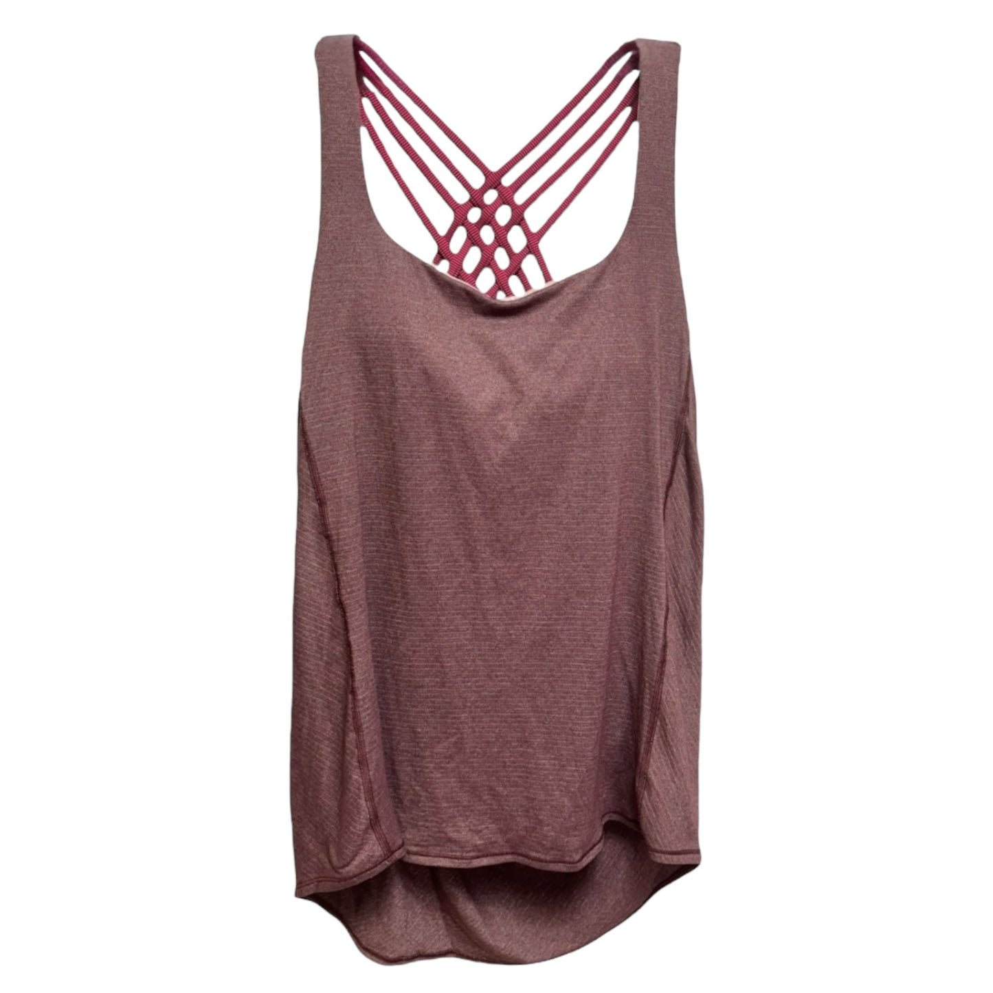 Wild Tank By Lululemon In Heathered Bordeaux Drama / Bon Bon / Wee Stripe Bon Bon Bordeaux Drama, Size: 8