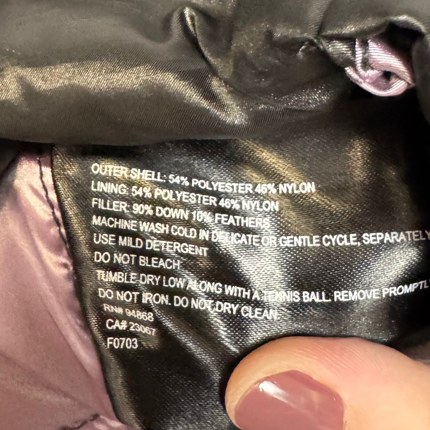 Down Jacket Puffer & Quilted By Bernardo In Black, Size: Xl