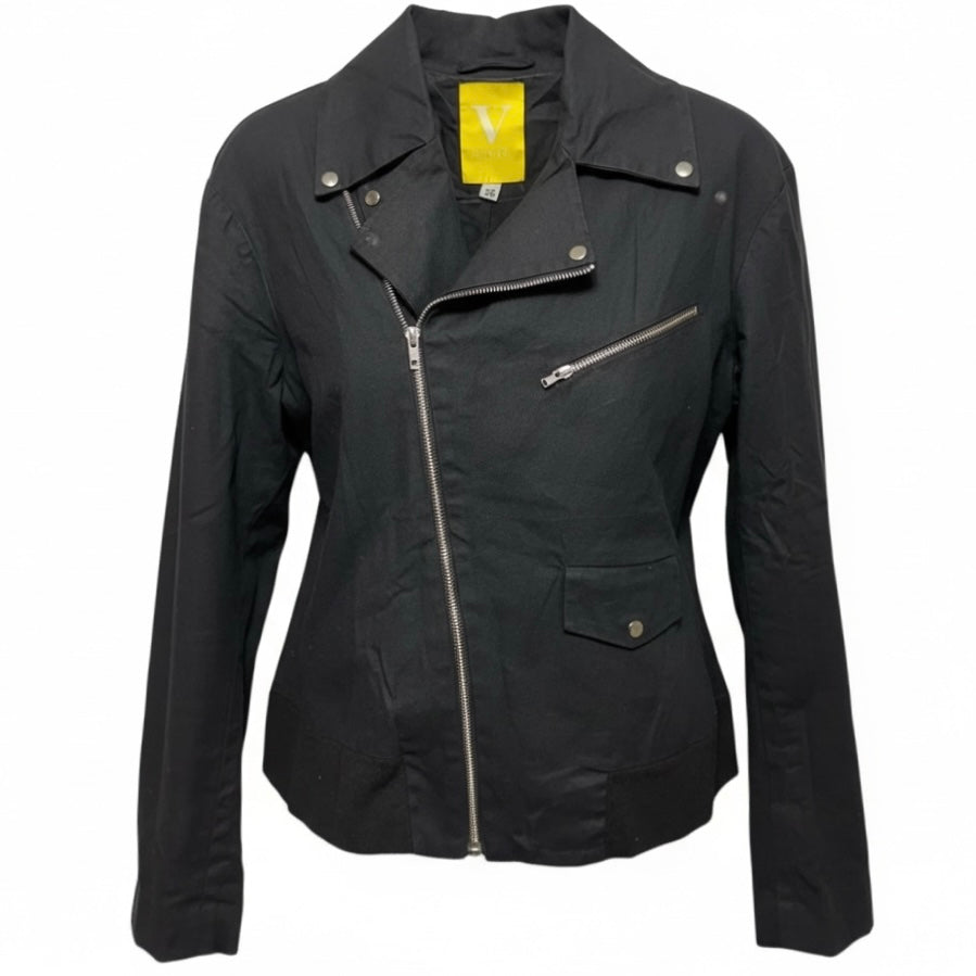 James Waxed Moto Jacket By Vaute Couture In Black, Size: XS
