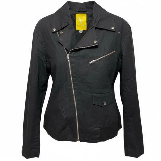 James Waxed Moto Jacket By Vaute Couture In Black, Size: XS