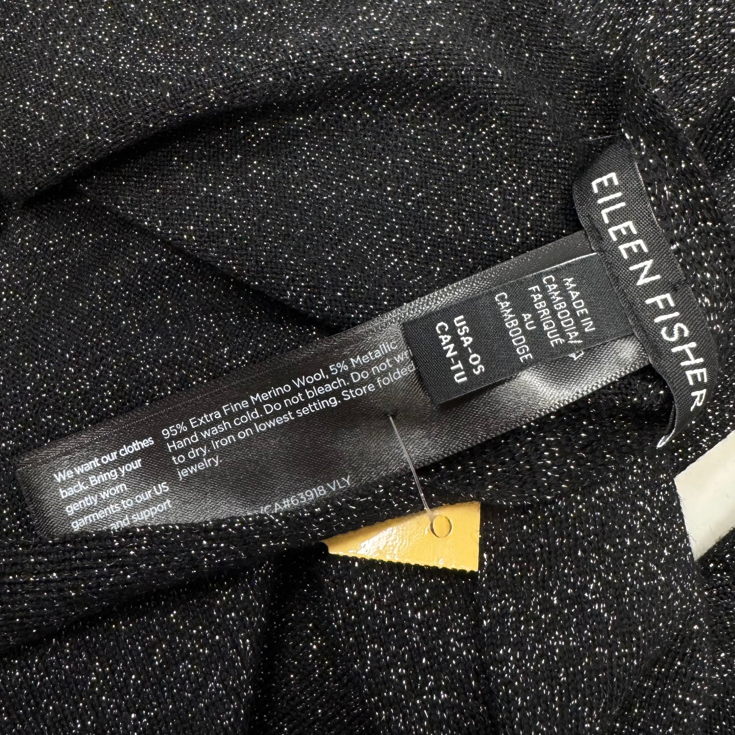Metallic Merino Wool Scarf Long By Eileen Fisher