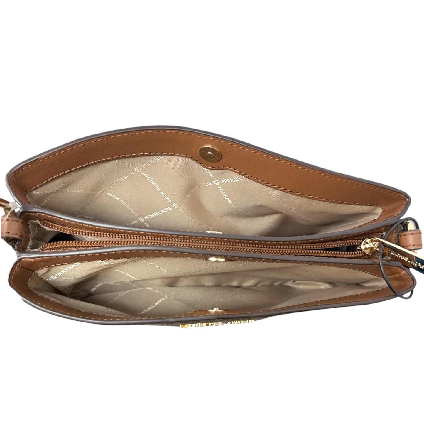 Trisha Triple Compartment Crossbody Designer By Michael Kors, Size: Medium