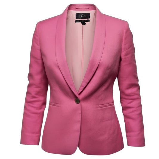 Parke Linen Blend Blazer By J. Crew In Pink, Size: 8