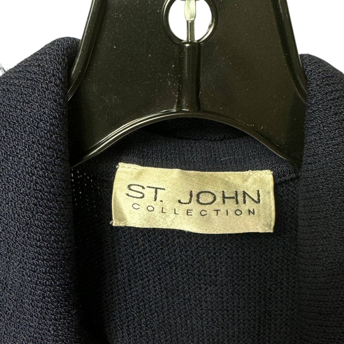 Blazer Luxury Designer By St John Collection In Navy, Size: L