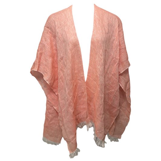 Packable Linen Shawl By Mersea In Peach