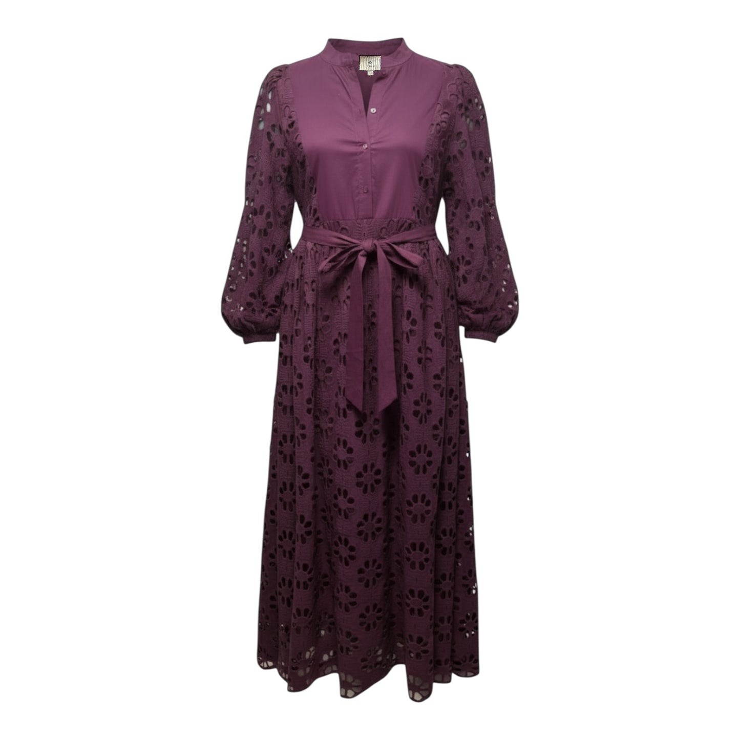 Calliope Lace Maxi Dress By Tuckernuck In Maroon, Size: L