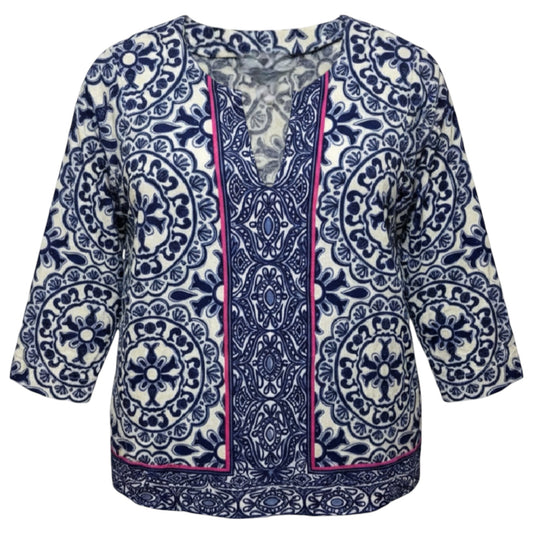 Amelia Island Tunic Top Designer By Lilly Pulitzer In Resort White
Pooling Around, Size: S