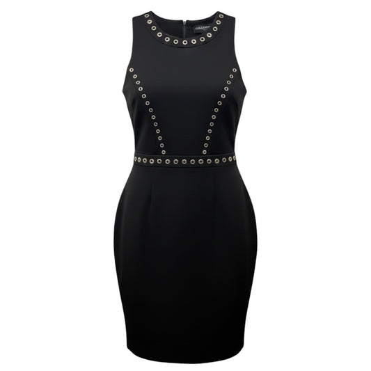 Grommet Trim Sheath Dress Designer By Karl Lagerfeld In Black, Size: 6