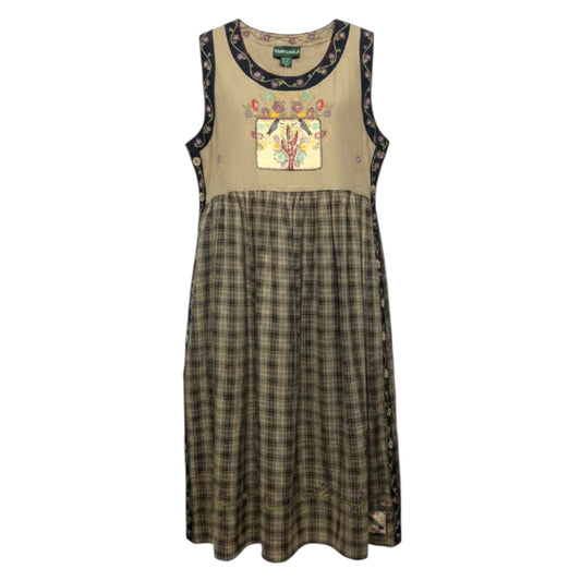 Y2K Vintage Art To Wear Maxi Dress By Papy Boez In Multi-colored, Size: S/M