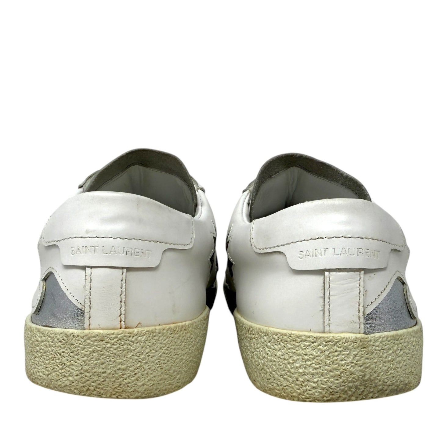 Court Classic Sea, Sex & Sun Sneakers Luxury Designer By Yves Saint Laurent In Tropical Print, Size: 9