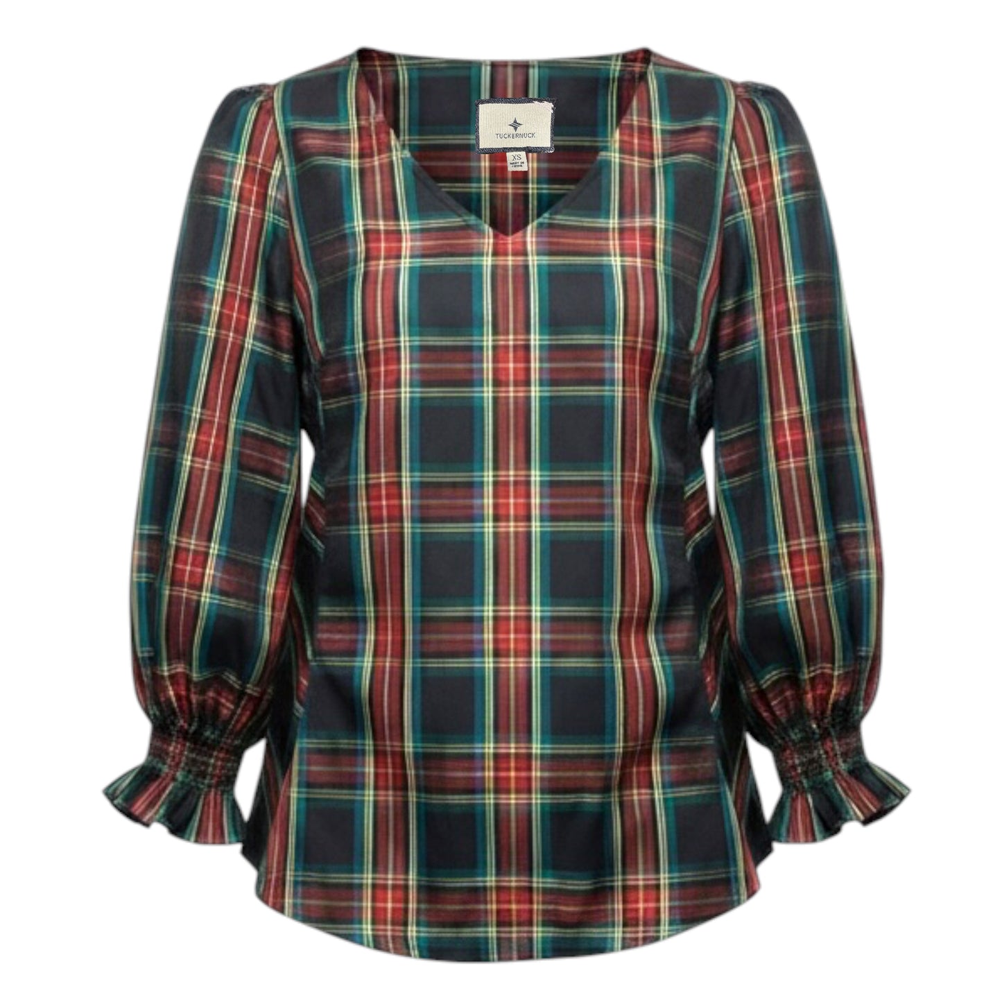 Highland Plaid Easton Blouse By Tuckernuck In Plaid Pattern, Size: XS
